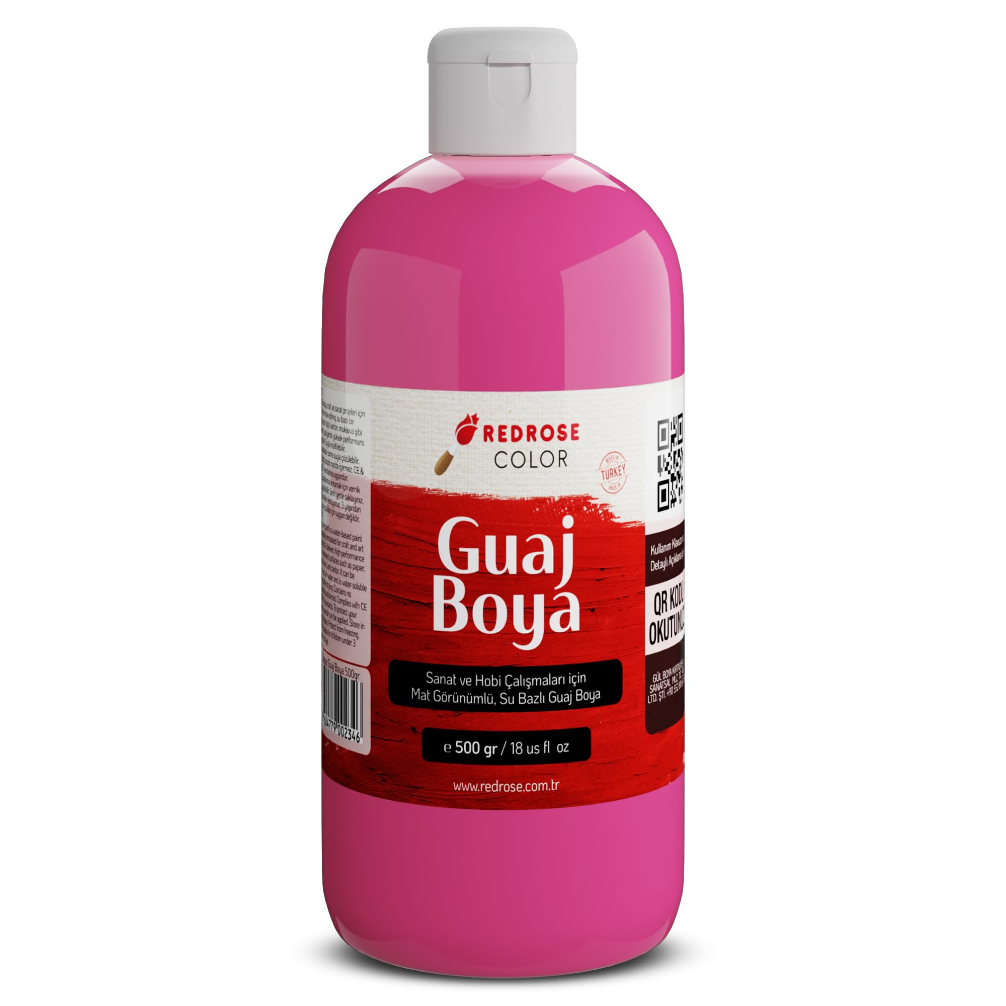 Red Rose Fuşya Guaj Boya 500 gr