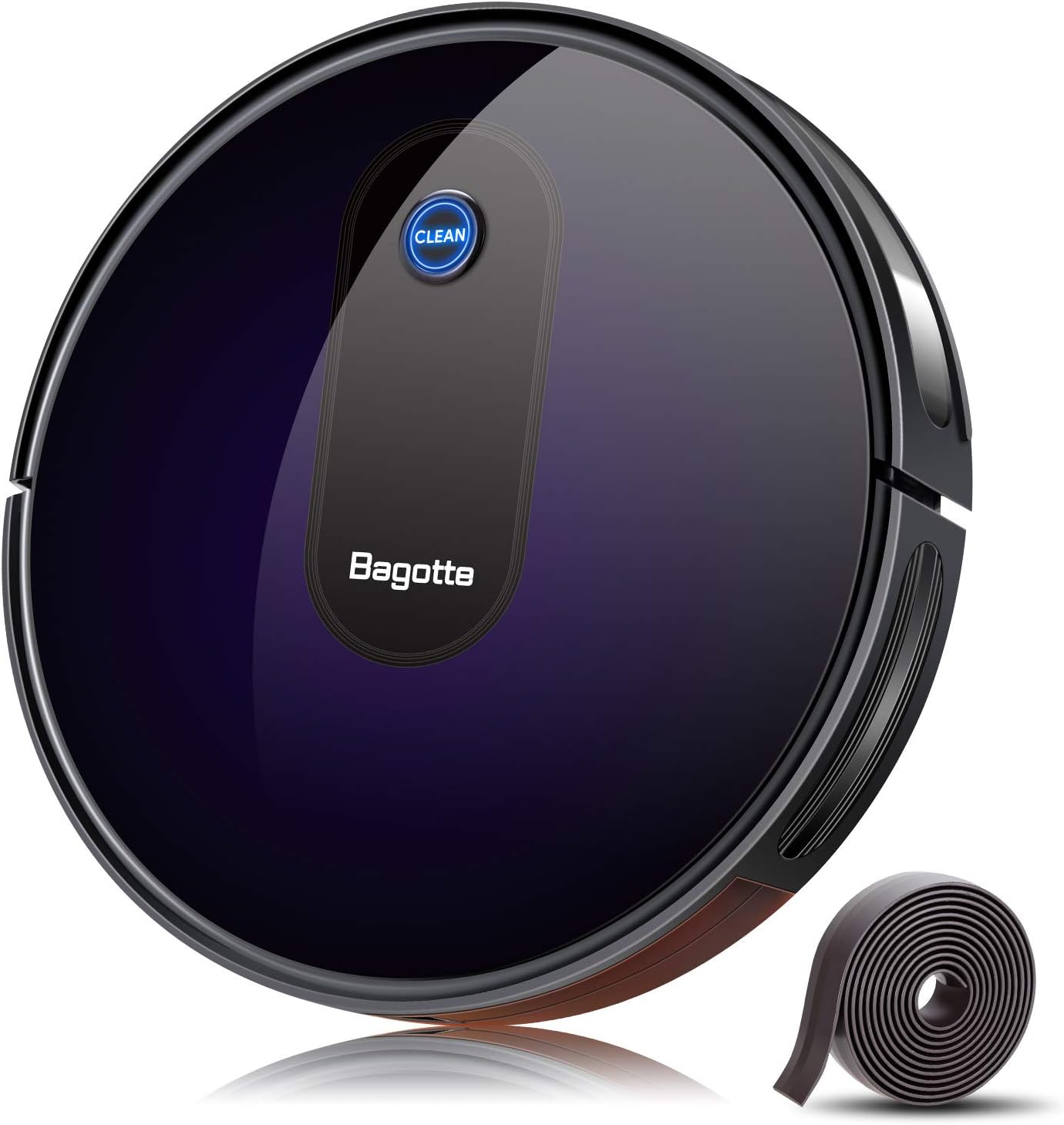 Robot Vacuum, 2.7" Slim Robotic Vacuum Cleaner with Self-Charging 1500PA & Quiet, 6 Cleaning Modes, Daily Schedule Cleaning for Pet Hair, Carpet, Hardwood Floors, Tile