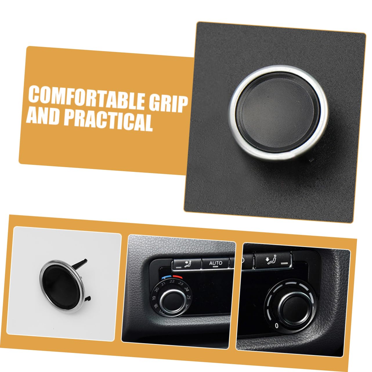 Air Conditioning Knob Cover for Durable Dashboard Replacement Easy Tool Installation Elegant Design for Auto Interior Accessories