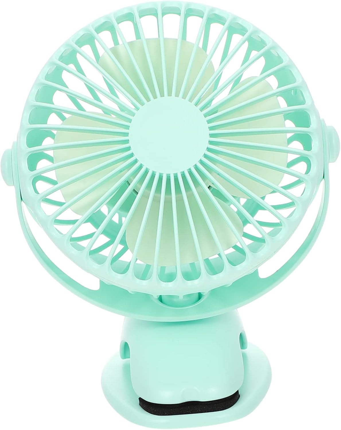 Holibanna 1 Mini Car Battery Cooling Fan Folding Powerful Portable Electric Battery Powered Back Seat Plastic Green