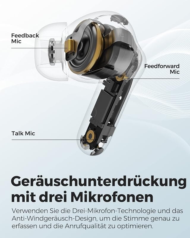 SoundPEATS Capsule3 Pro Hi-Res Bluetooth Fülhallgató - 43dB Hibrid Zajszűrés, 52 Órás Üzemidő, Érintésvezérlés, Vízálló, Sportra