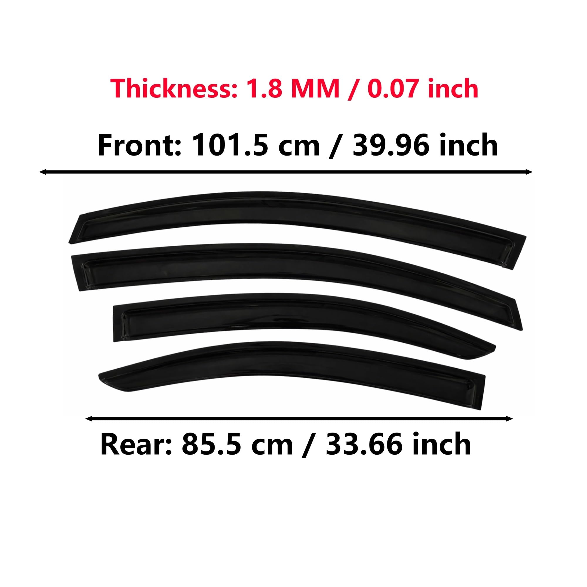 Visera Ventana Coche para Toyota para Sai 2009-2017 4 Uds Protector contra La Lluvia Deflector De Viento Protector Meteorológico para Coche Visera Ventana