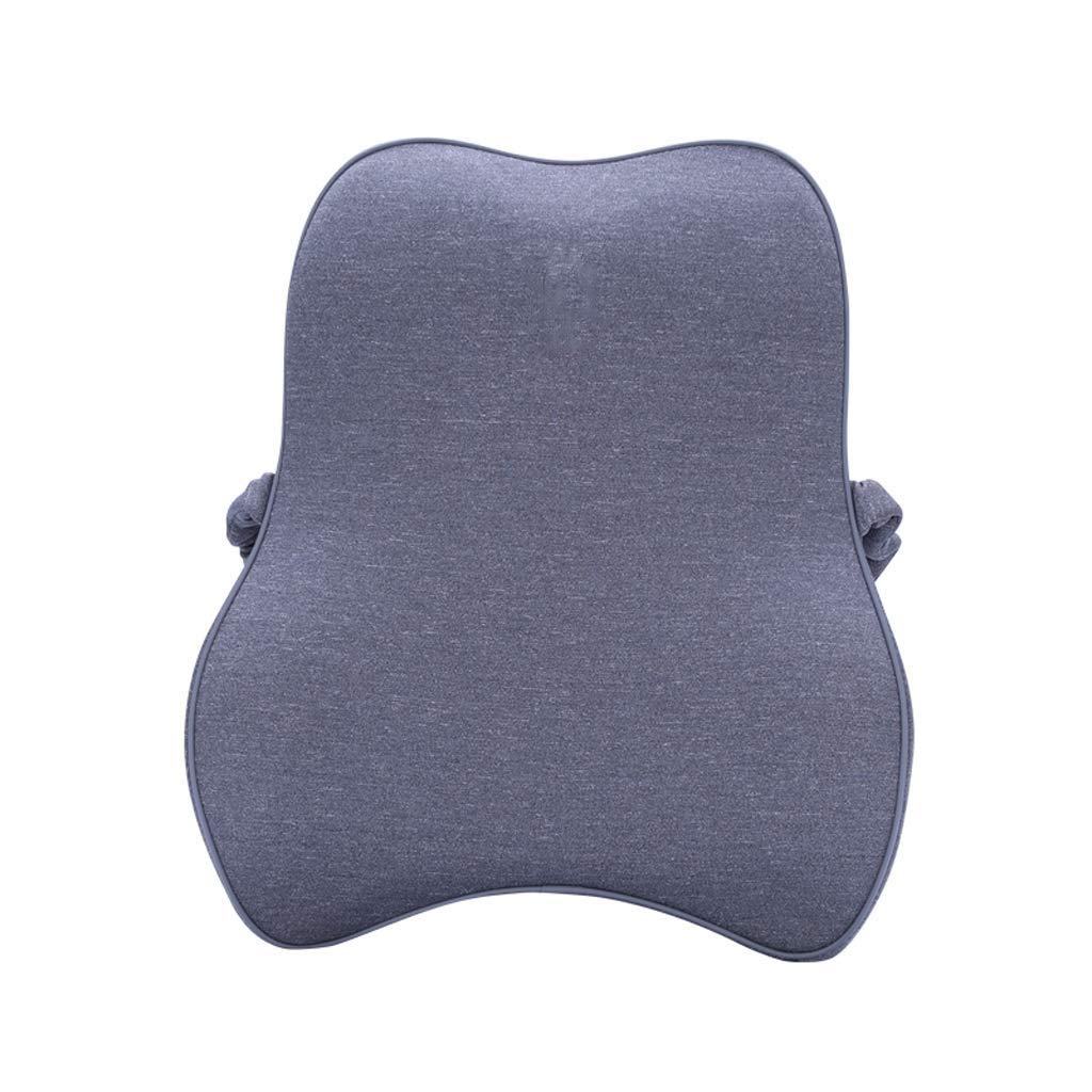 Soulagement de la douleur au bas du dos avec le coussin lombaire ergonomique argenté