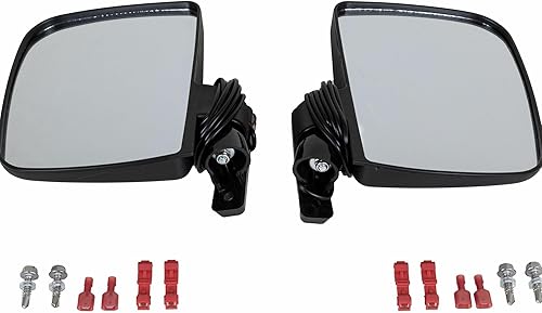 Espejos laterales de carrito de golf con luces LED (ajuste universal)