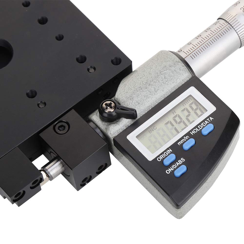 ZJchao 80x80mm Digitalanzeige Mikrometertisch 0,001mm Präzisions-Linearverschiebungstisch