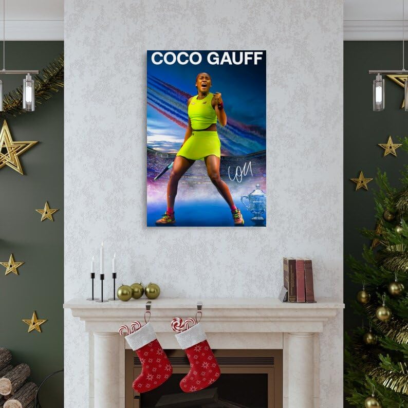 Amazon.com: LOGAUT Coco Gauff Poster Tennis Signed Poster Wall Art