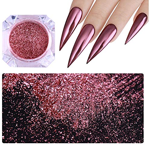 PiniceCore Spiegel Powder Rose Gold Nagel-Funkeln-Maniküre-Nagel-Kunst-Chrom-Pigment-Funkeln-Staub – Bild 5