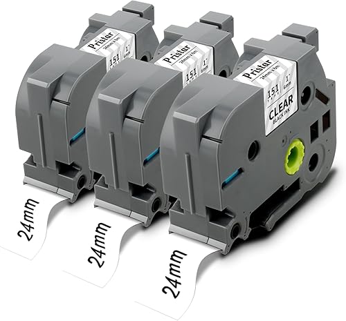 Vista 42 de Pristar Paquete de 3 cintas de etiquetas de 0.35 pulgadas compatibles con Brother TZe-221 TZ-221 TZe TZ Cinta blanca laminada de 0.354 in 0.35 Negro
