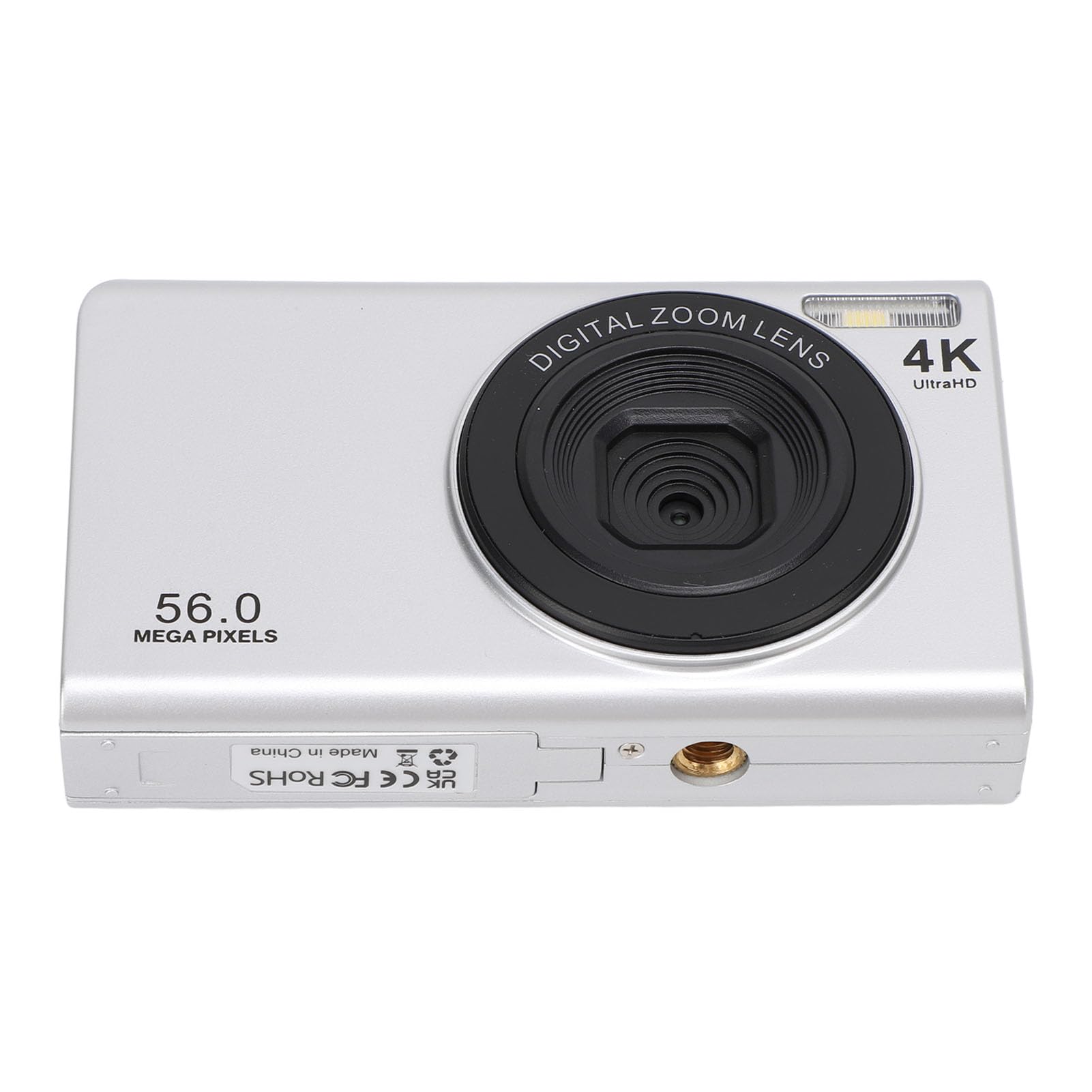 Aparat Cyfrowy, Aparat Dziecięcy Aparaty Cyfrowe 56 MP 4K Autofokus 16-krotny Zoom Cyfrowy do Aparatu (SILVER)