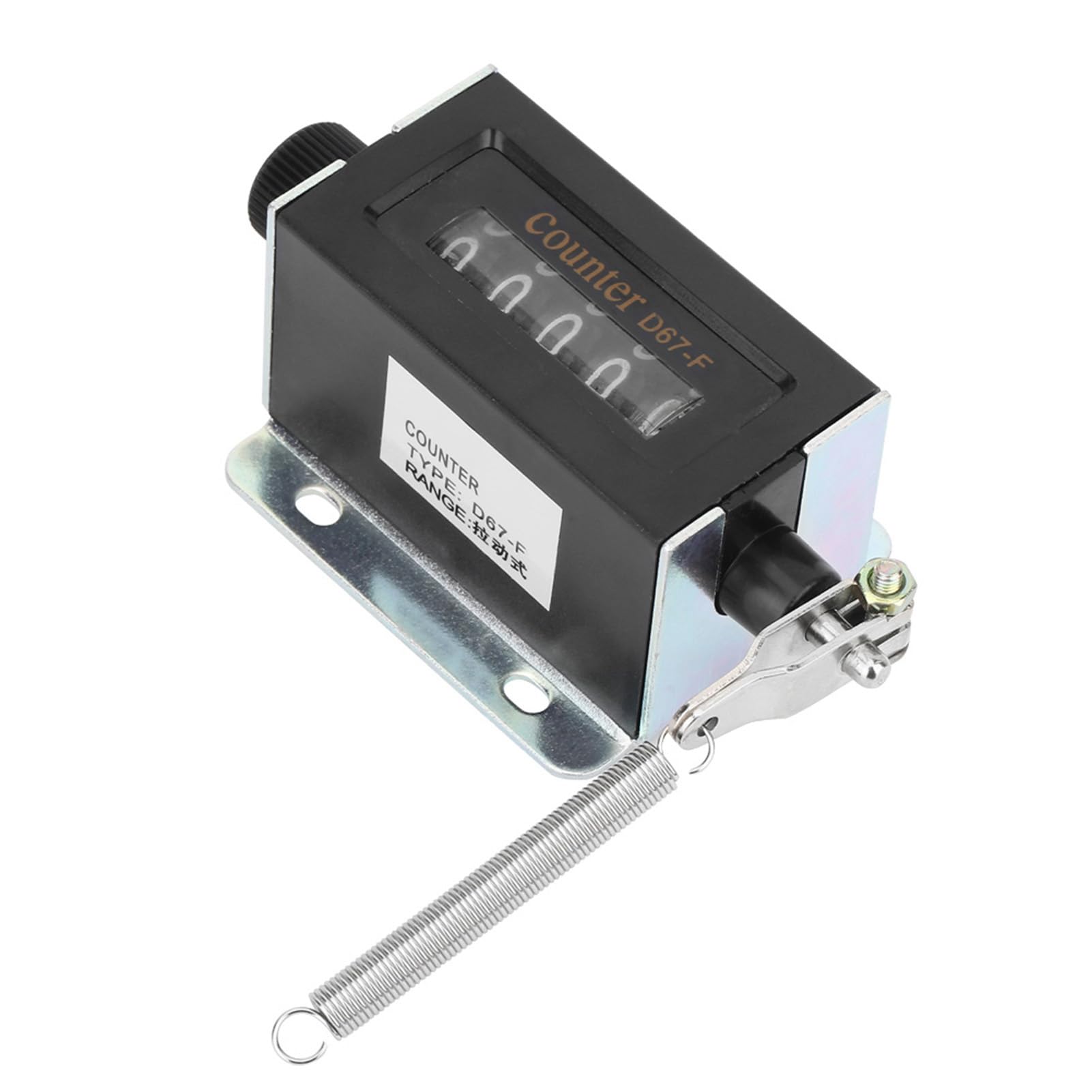 Contatore per balle per contatore di presse Clicker 9 × 5 × 4 D67f 5 cifre Meccanico Resettabile Manuale Tirare Corsa Tally Contatore Contatore Meccanico Clicker, Predefinito