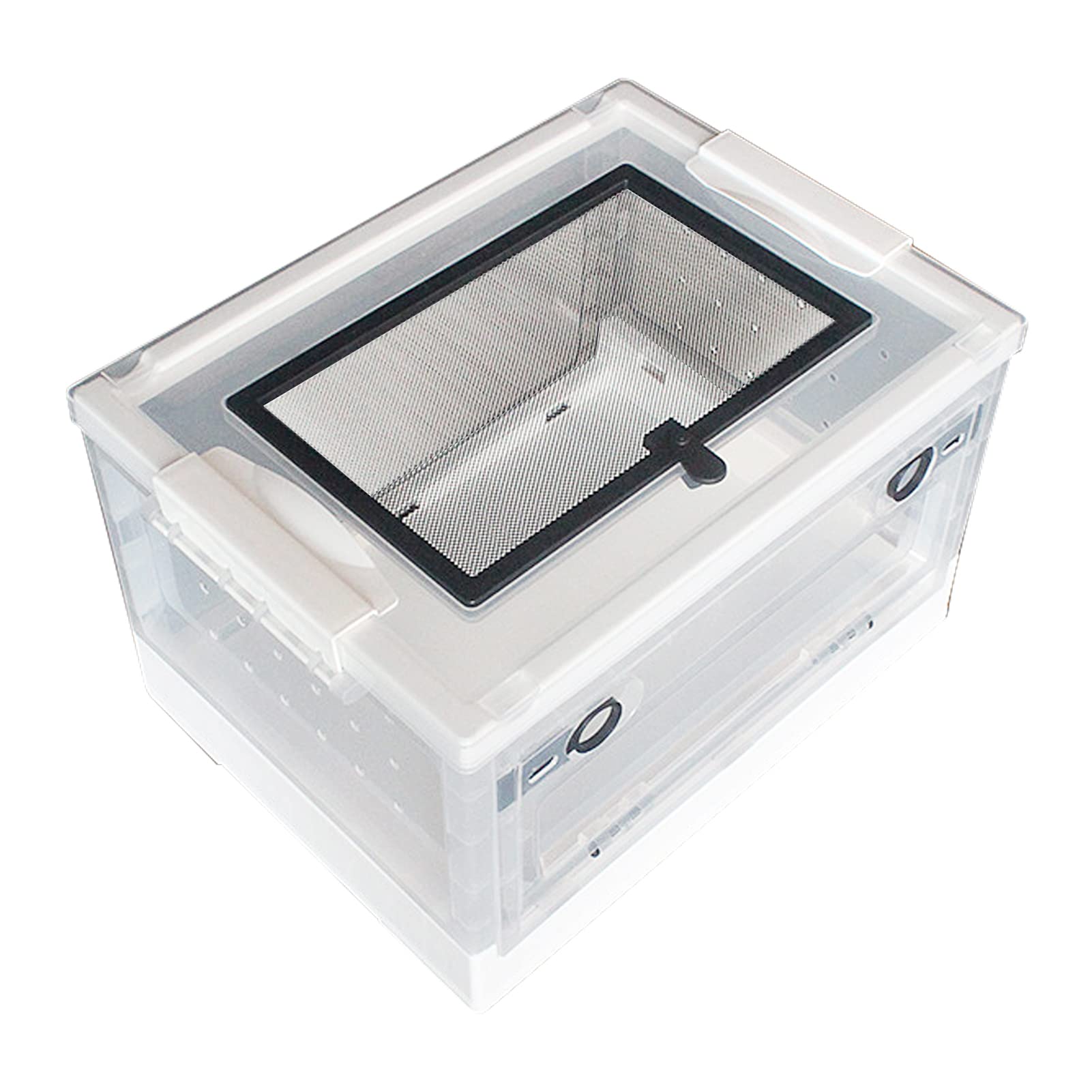 Terrarium en verre pour reptile, récipient sûr et transparent, pour habitat de reptile avec porte coulissante supérieure, cage de protection pour habitat de 15119 pouces
