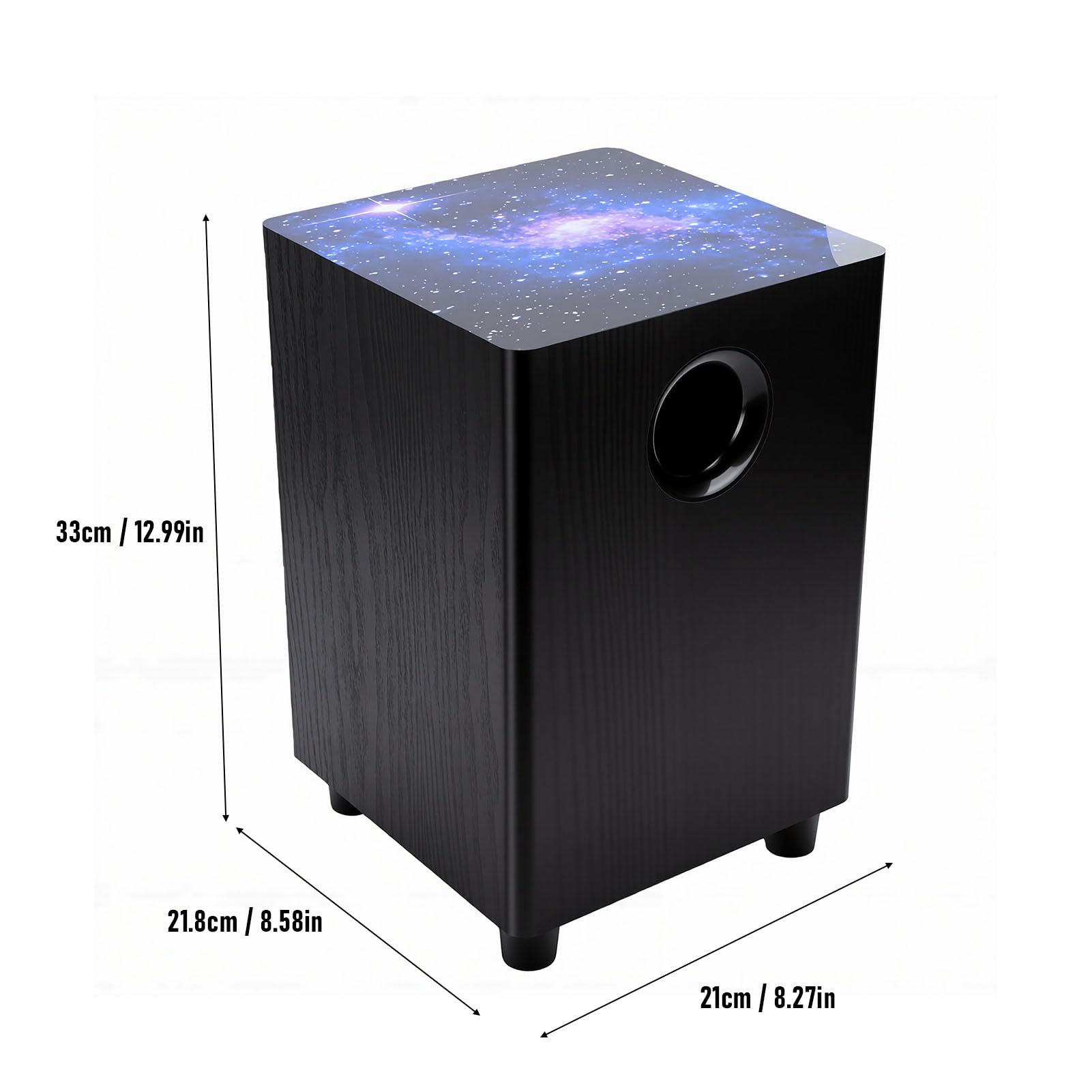 Asixxsix Subwoofer Passivo da 6,5 ​​pollici, Suono Potente, Bassi Pesanti, Potenza 100 W, Cabinet in MDF, Base Rialzata, Altoparlante Passivo per Audio da Studio Home Theater, Feste