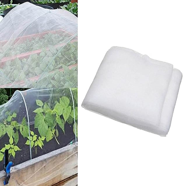 Garden Netting Mesh for Vegetables Protection Netting Garden Mesh Netting Fine Bird Netting Insect Mesh Garden Butterfly Netting for Plants,Flowers,Crops and Fruits. (3x3M)