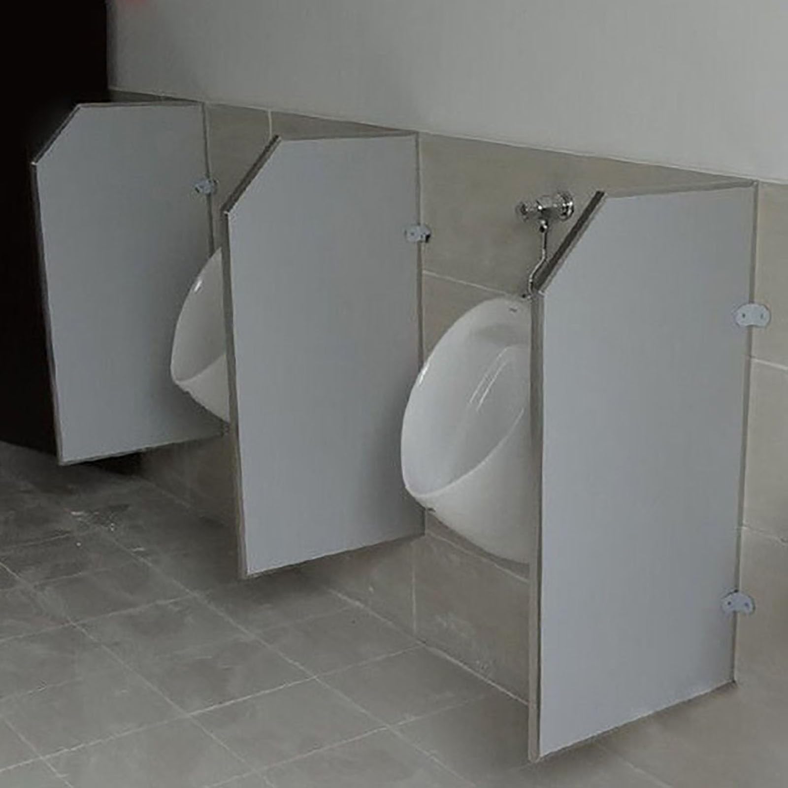 Mampara divisoria para urinario masculino con montaje en pared para baños públicos de hoteles