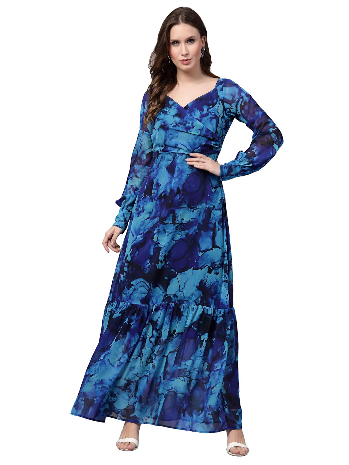 AAYUWomen Maxi Printed Dress