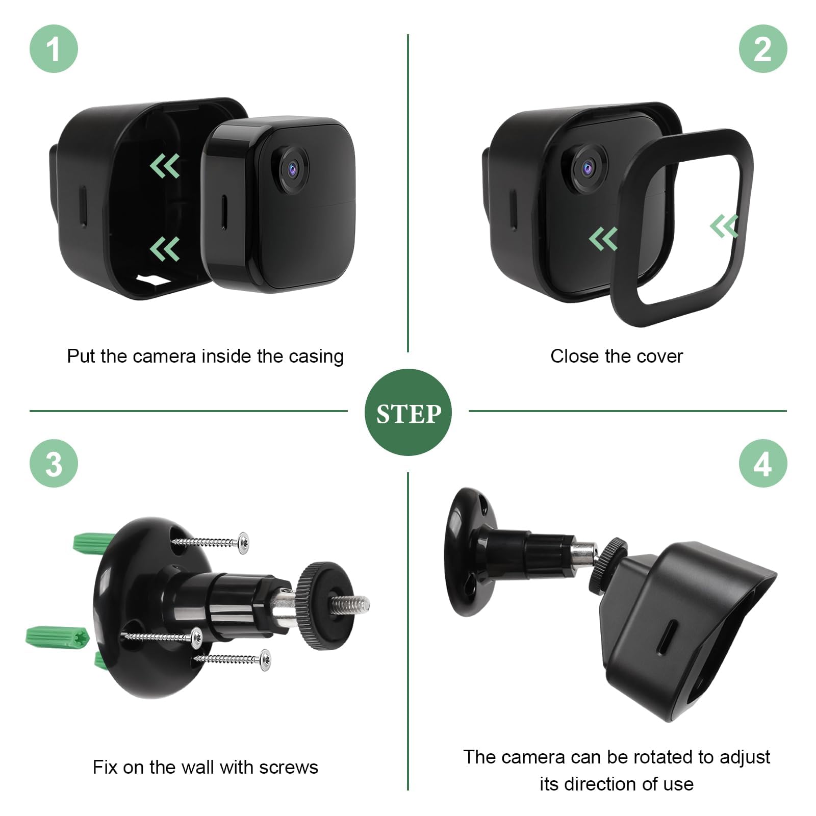 3 Pezzi Supporto Telecamera Blink Outdoor 4 Blink Accessori Supporto Telecamera Supporto Telecamera Esterna con Custodia Protettiva Staffa Telecamera Esterna per Blink Outdoor 4/3