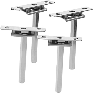 Angoily 4pcs 4 Partition Bracket Metal Shelf Hardware Brackets Wall Mounted Shelf Shelving Brackets Heavy Duty Shelf Brackets Hidden Shelf Support Shelf Mounting Brackets Wall Brackets