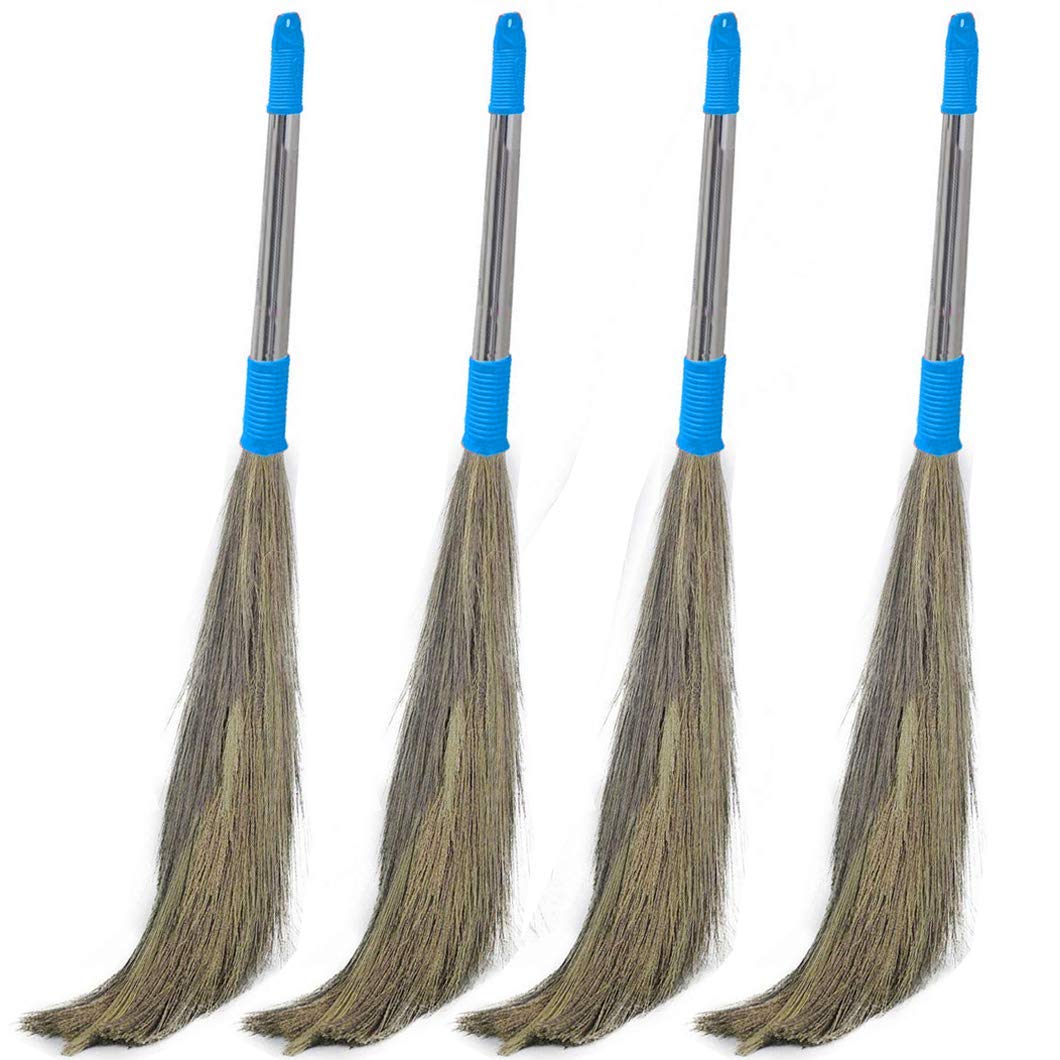 Trendygreens Stainless Steel Grass Broom with Soft Bristles, Floor Cleaning Set, 4 Pieces-image-38