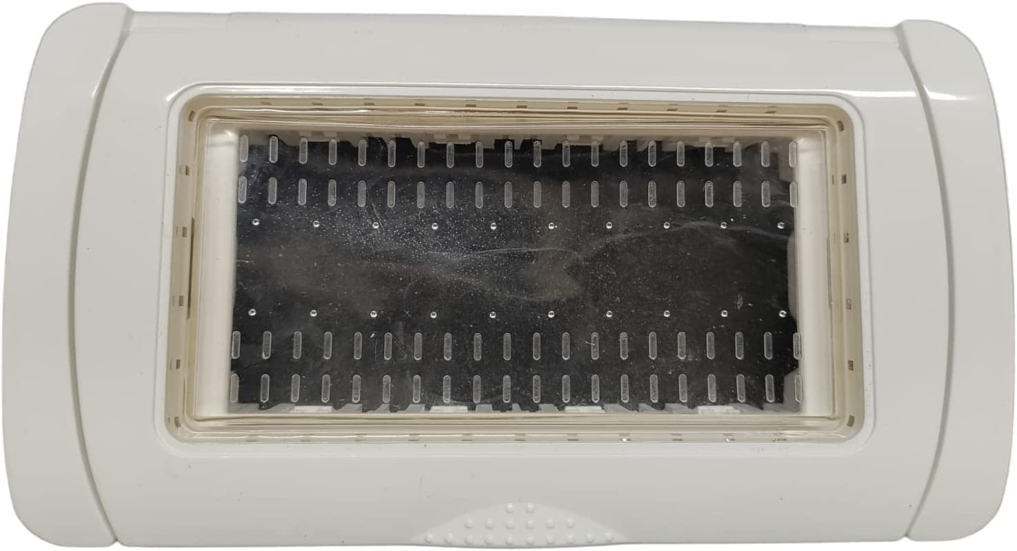 Hydrobox Wasserdichte Abdeckplatte IP55 – Für 3/4 Sitzplätze, Kompatibel Mit Living Light/Matix Plana, Weiß/schwarz