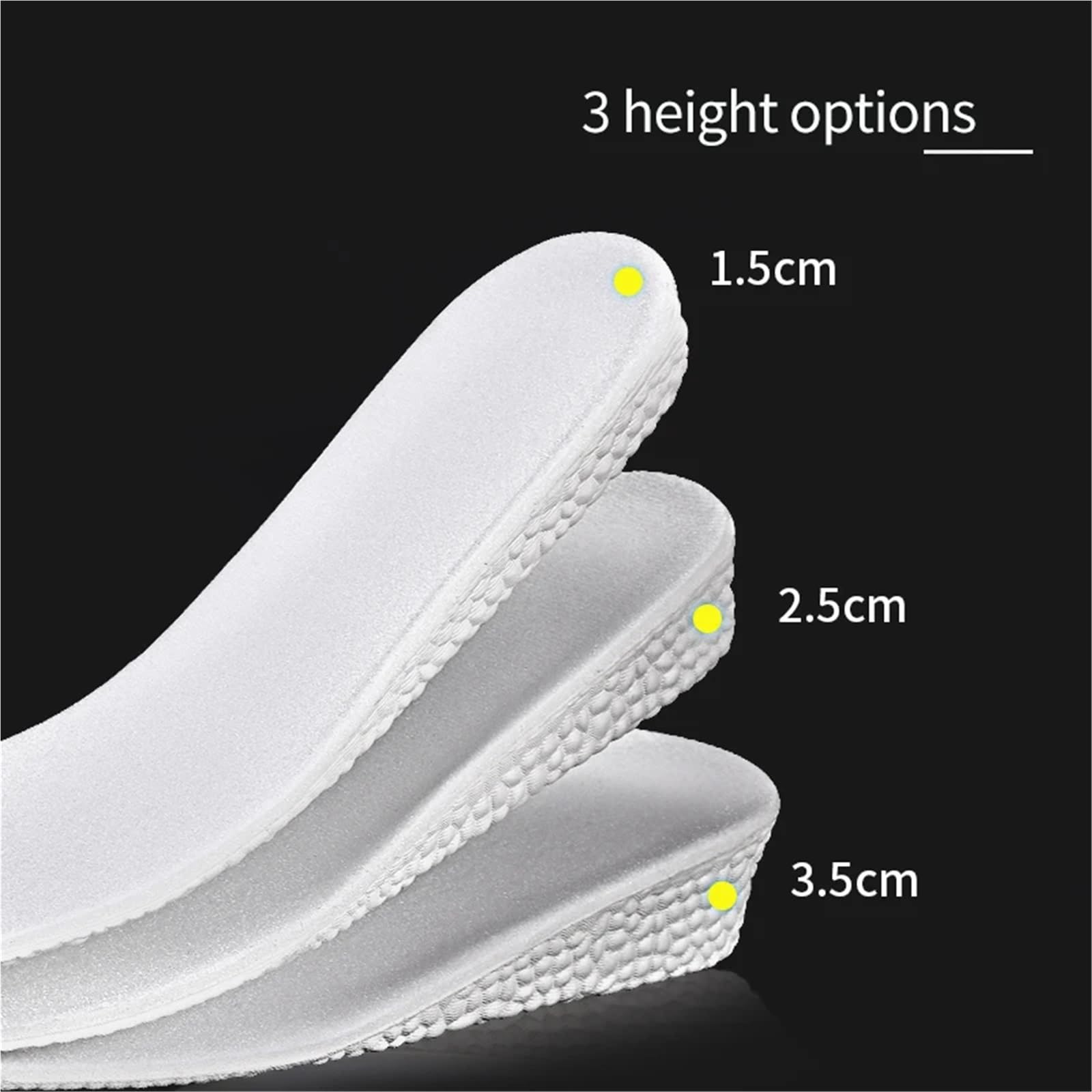 Plantillas Altura Hombre Plantilla de aumento altura, espuma viscoelástica, transpirable, unisex, suela interior, plantilla for zapatos, elevación del talón(Boost2.5cm,EU43-44(270mm))