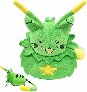 HQRYSH Gnarpy Plush, Regretavator Gnarpy Alien Cat Plush Toys Give Fans and Friends Beautifully Plushie Doll Gifts (Green)