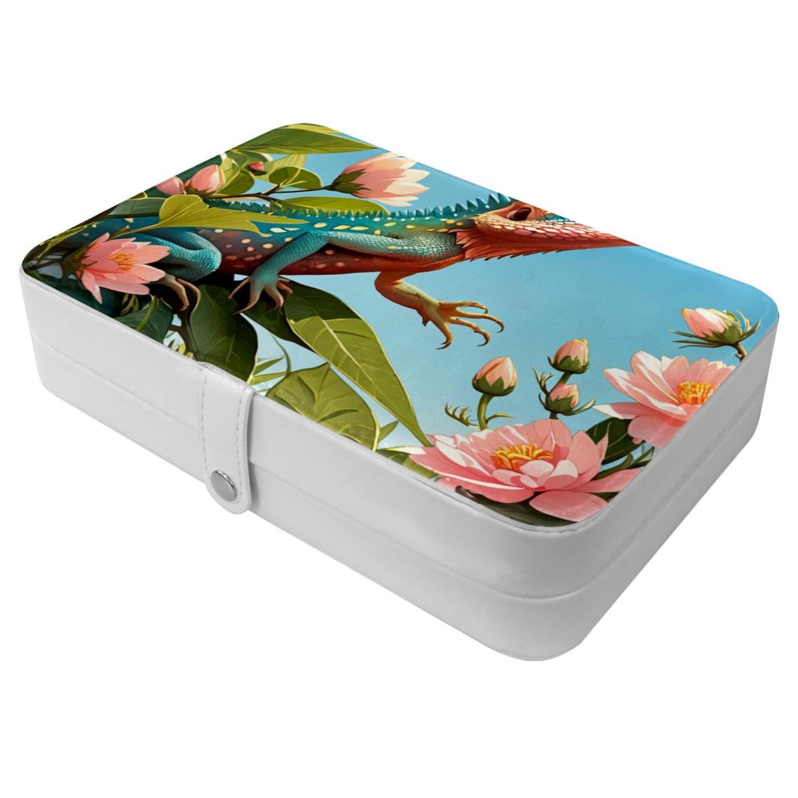 Boîte à bijoux pour femme portable, mini organisateur de voyage pour bagues et colliers