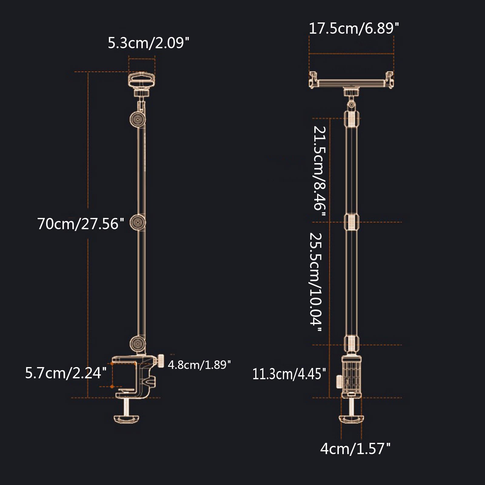 Soporte de teléfono para cama, 360, abrazadera ajustable para brazo perezoso, soporte para escritorio, soporte para teléfono móvil Gife ligero