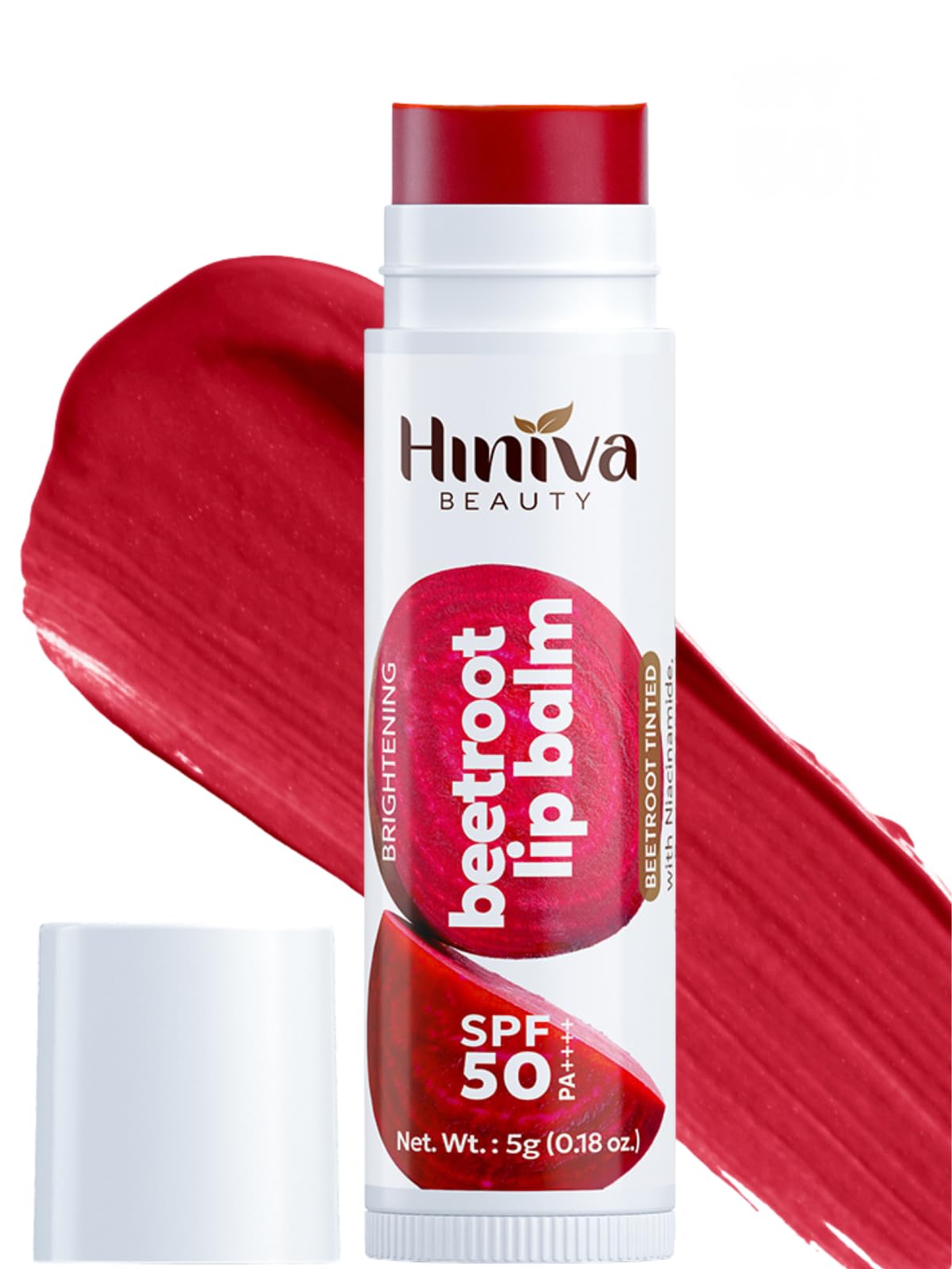 Beetroot Tinted Lip Balm SPF 50 PA++++ with Niacinamide, Shea Butter & Vitamin E | Hydrating Daily Lip Care | 5g-picture-37