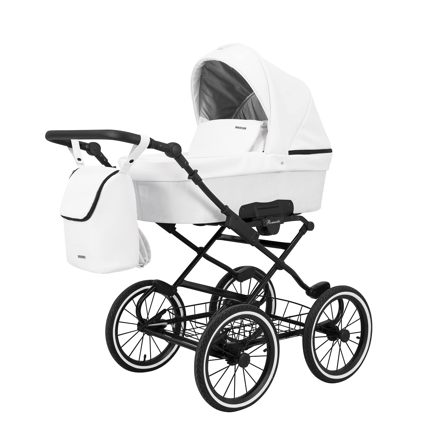 Poussette landau bébé 2 en 1 nacelle bébé Kunert ROMANTIC retro 2en1 pousette 2 in 1 accessoires