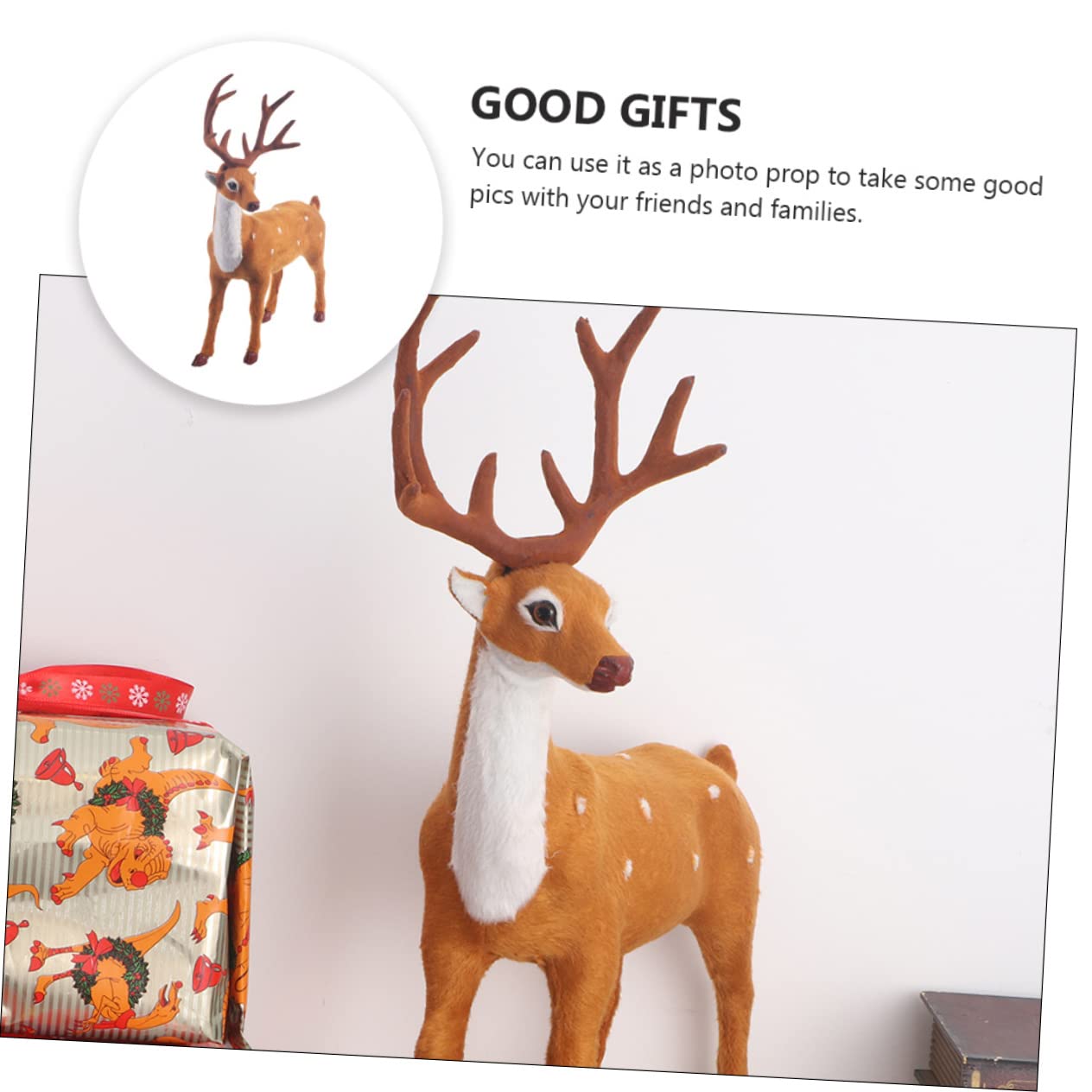Amazon.co.jp: SUPVOX クリスマス鹿 クリスマスヘラジカ
