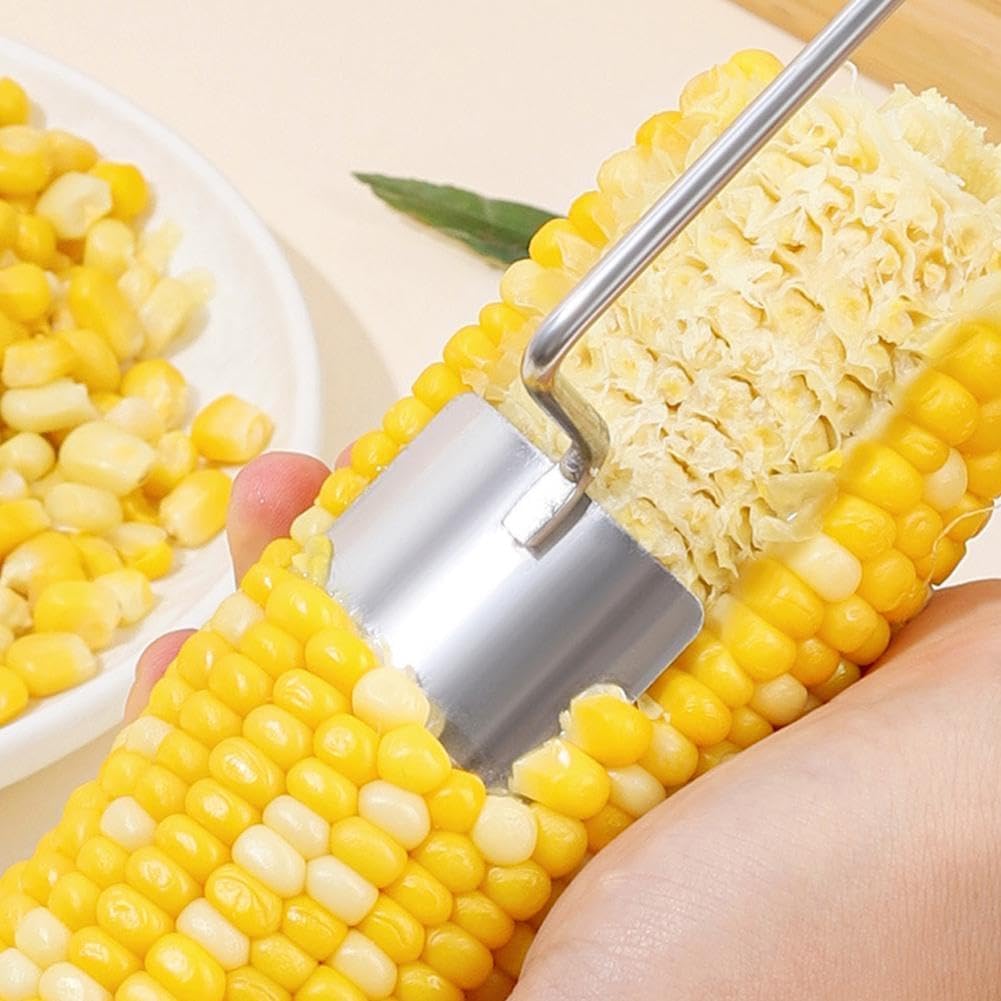Easy Clean Corn Cob Peeler, 2025 New Corn Peeler for Corn on the Cob Stripper Tool, Corn Cutter Remover Tool Kitchen Gadgets (1 Pcs)