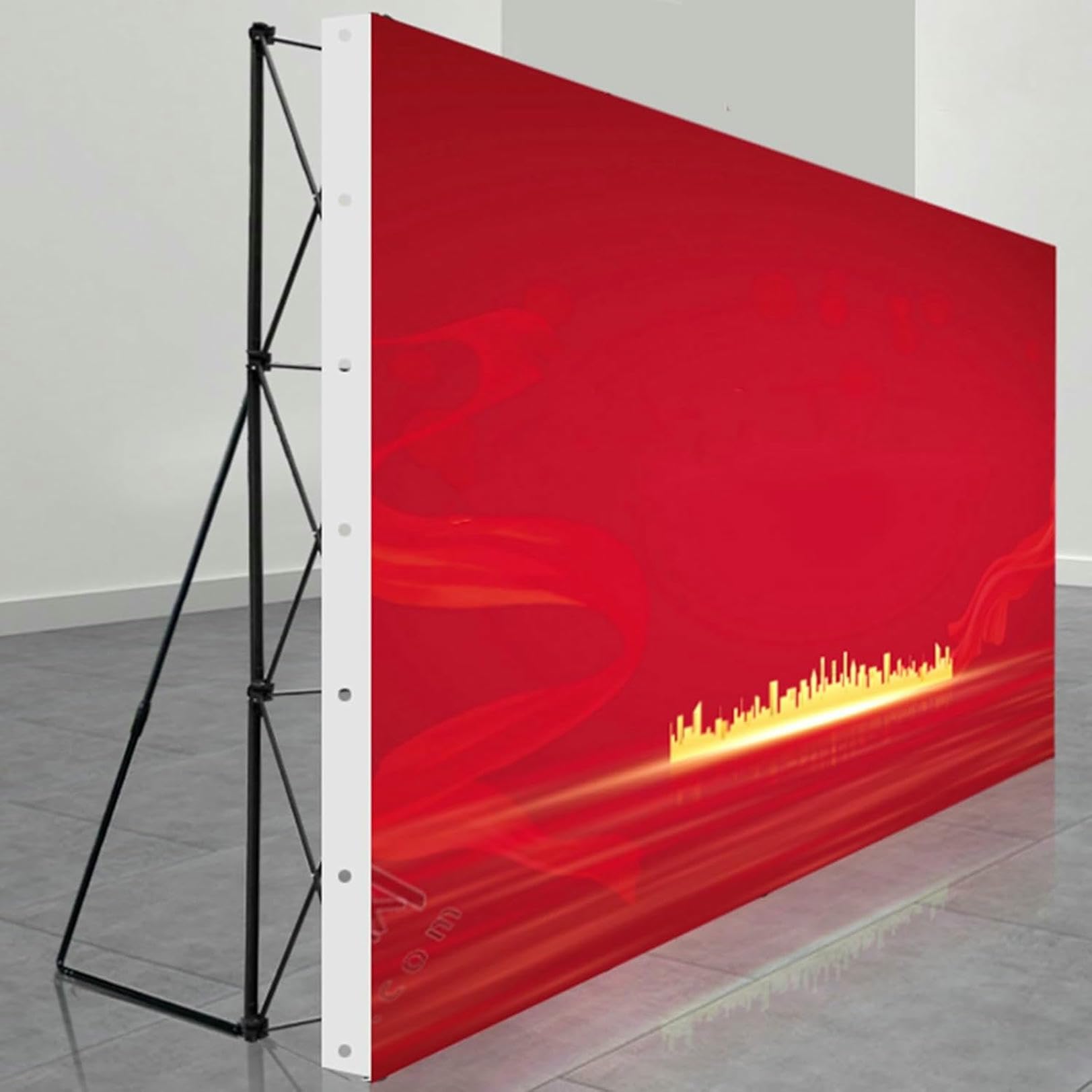 Toile de fond pliable pour en finir avec les structures de stand lourdes et encombrantes