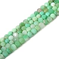 Vista 33 de Justinstones Cuentas sueltas de ágata verde natural de 4 mm, cúbicas, con facetas, para fabricación de joyas de bricolaje, 40,6 cm