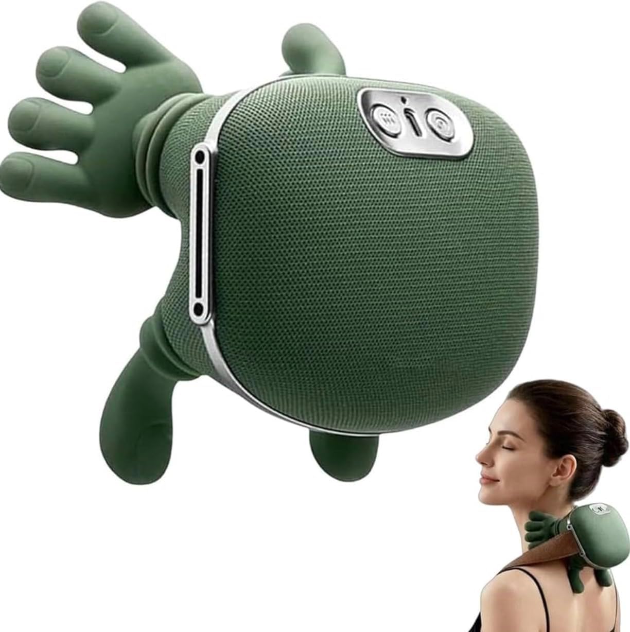 Neck and Shoulder Massager with Heat,Electric Back Massager,Wireless Rechargeable Design