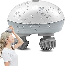 TOZLER Electric Head,Scalp Massager| Rechargeable Head Kneading Massage Machine| 3 Speed Mode Handheld,Scalp Body Massager for Hair Growth,Deep Clean & Stress Relaxation (White)