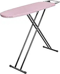 Metaltec Tábua De Passar Roupa Milão Preta Em Aço Robusta E Resistente Com Suporte Para Ferro - Capa Forro 100% Algodão Térmico
