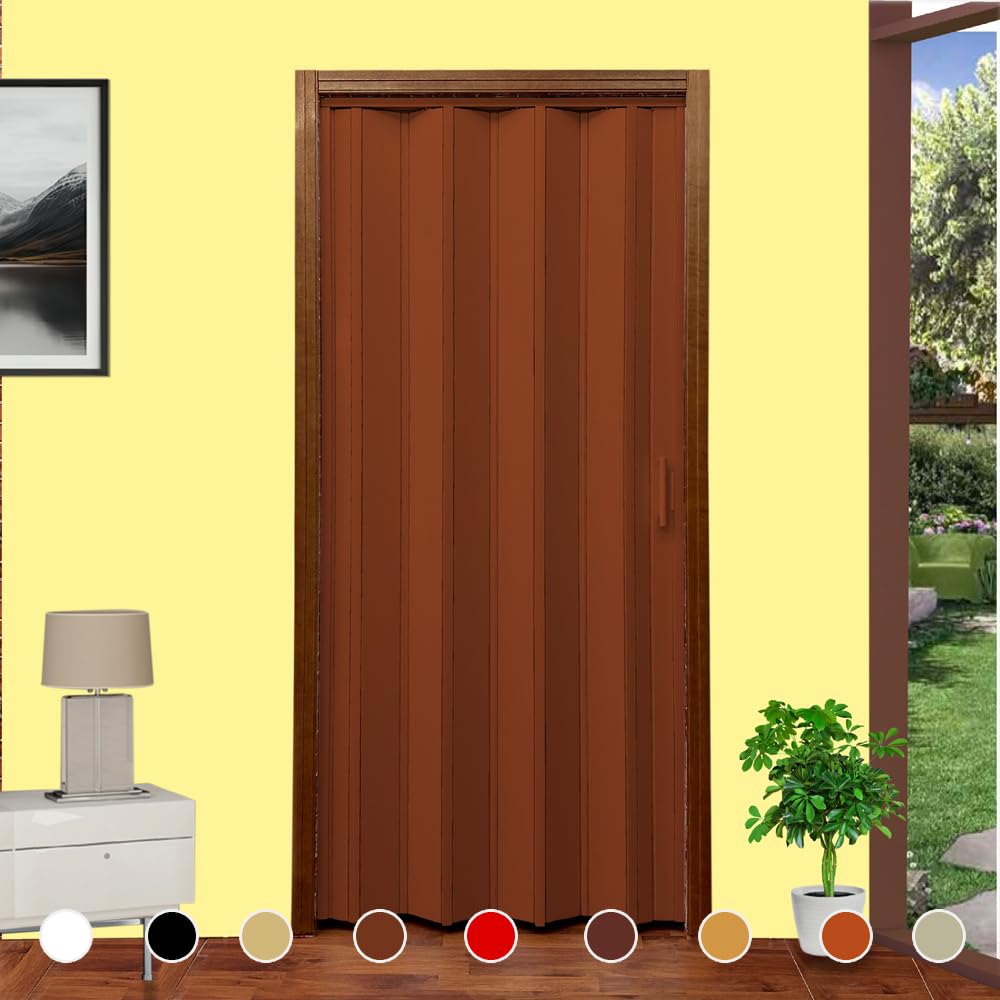Porta A Soffietto In Kit Fai Da Te Mod. Lorella H 220Cm In Larghezze Cm 82/94/107/120/132/145 Da Tagliare E Assemblare Su Misura In 9 Colori Istruzioni Di Assemblaggio Montaggio Viteria E Filmato - 4