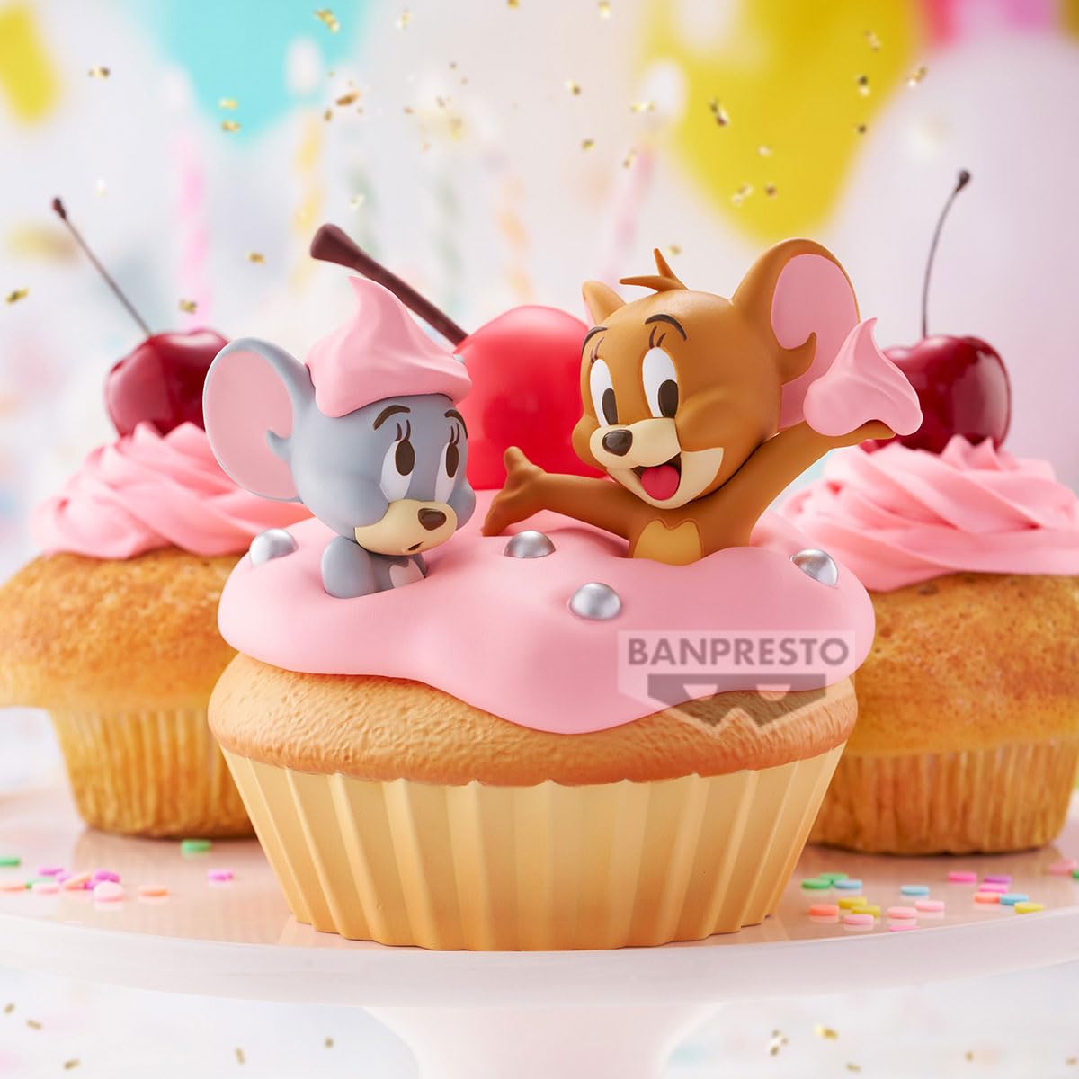 Banpresto Tom and Jerry Action Figure, Big Soft Vinyl, Sweet Cupcake 11 cm, Multicolor BP29162P, Collectible Figure - Image 3