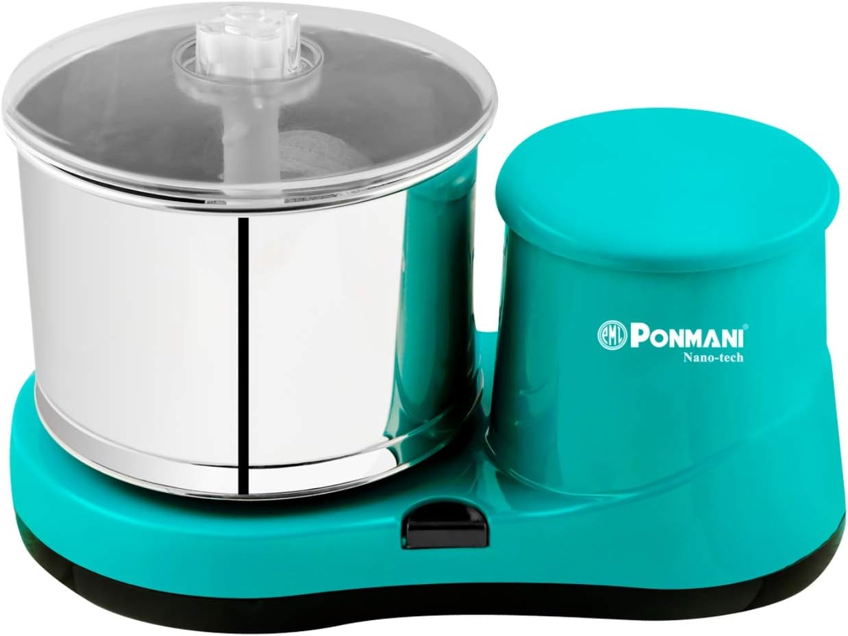 - Plastic Nano Tech - 2 Litre Table Top Wet Grinder (5Yrs Warranty), Turquoise