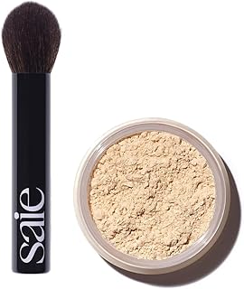 Saie Face Powder Duo, Light - El cepillo espo...