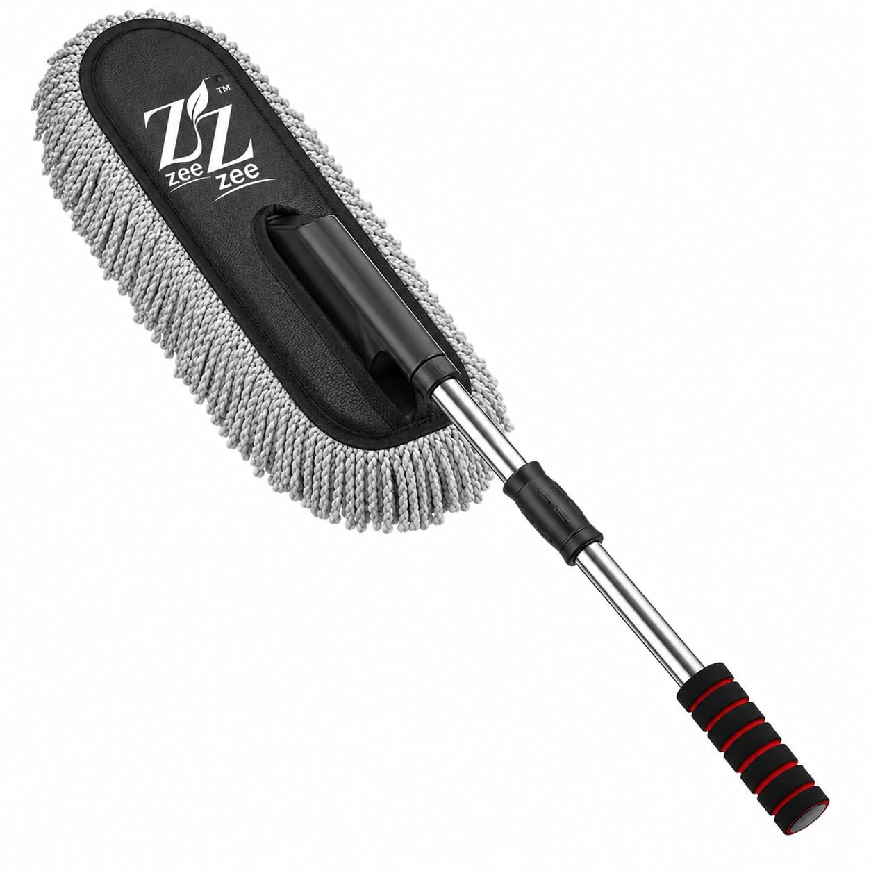 ZEE ZEE Car Duster with Long Handle, Lint-Free & Scratch-Free Car Cleaning Brush, Paraffin Wax Coated for Superior Dust Removal, Reusable Car Exterior Cleaner for Cars, SUVs & Bikes-image-49