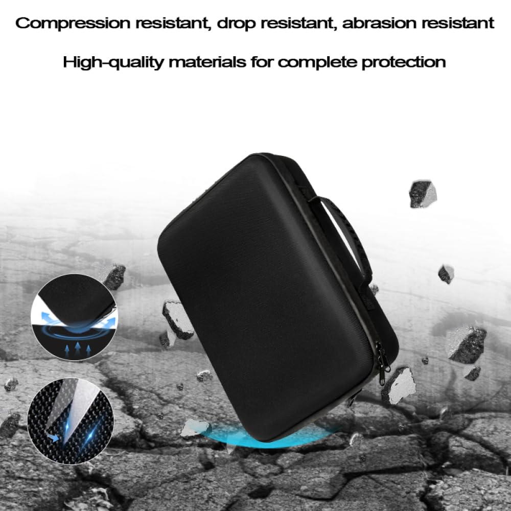 Étui de voyage pour DJI RS 4 Mini sac de rangement portable, étui de transport rigide, housse de protection antichoc avec bandoulière pour stabilisateur de cardan RS 4 Mini, Noir , Étui de transport
