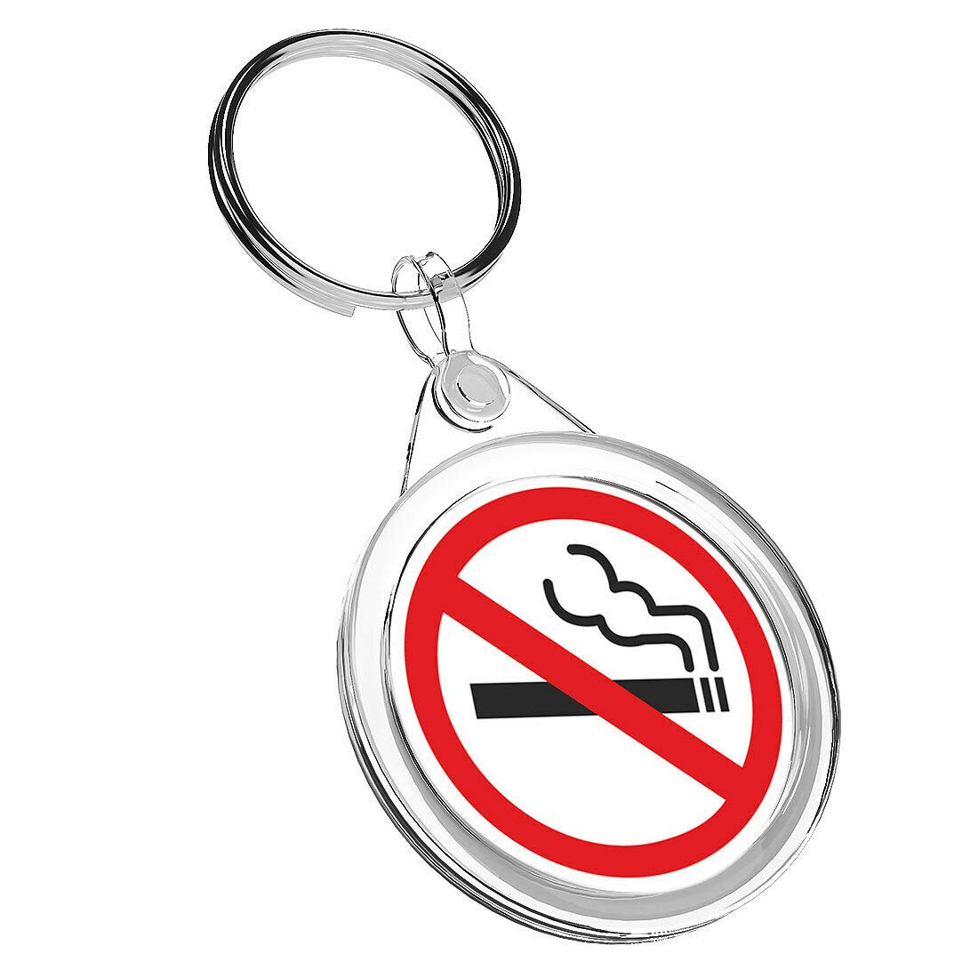 1 x No Smoking Notice - Keyring IR02 Mum Dad Kids Birthday #5472