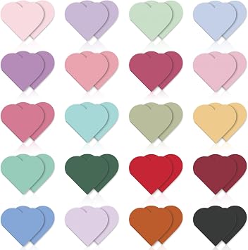 40 Pcs Heart Magnetic Bookmarks, Gifts for Women, Cute Book Marks for Reading Book Lovers, Page Markers Clip for Teacher & Student Book Accessories for School Office Home Supplies