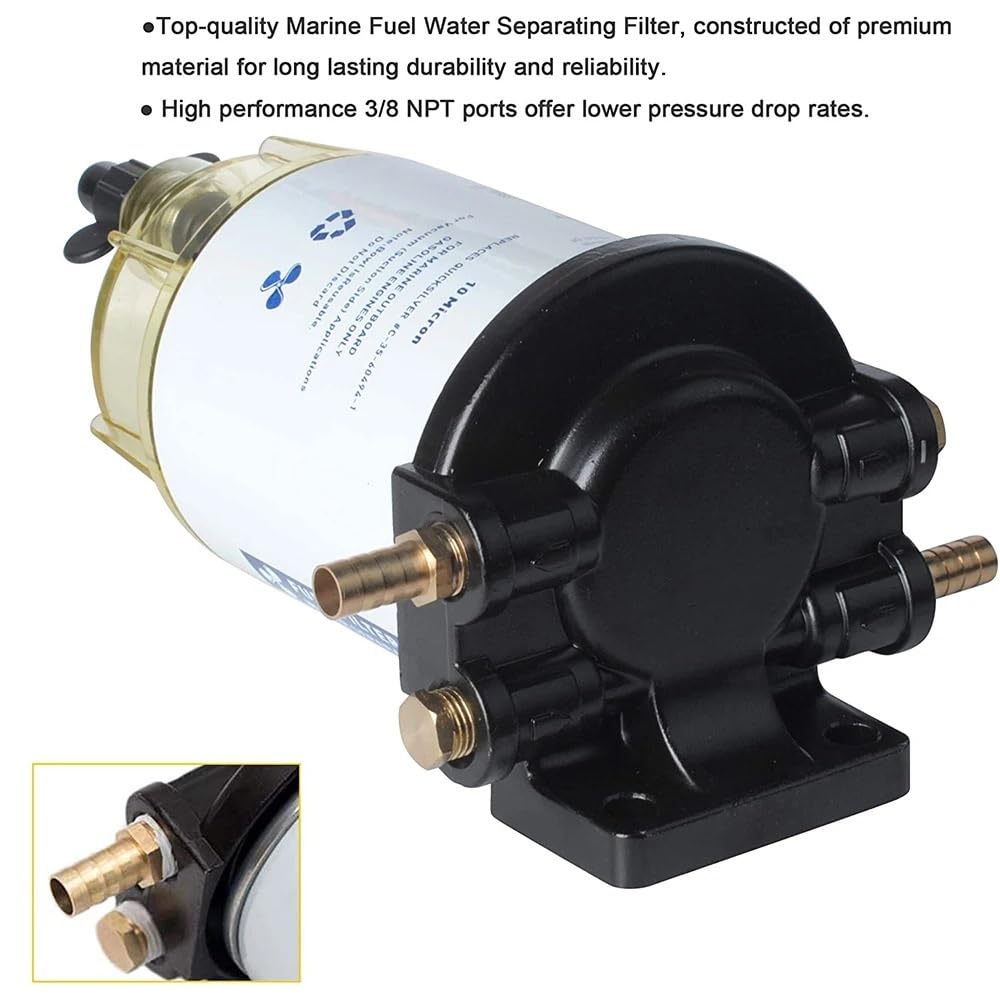 Filtro Diésel para Coche S3213, Conjunto De Filtro Separador De Aguaparacombustible, Compatible con Motores De Barcos, Filtro De Combustible De 10 Micras.