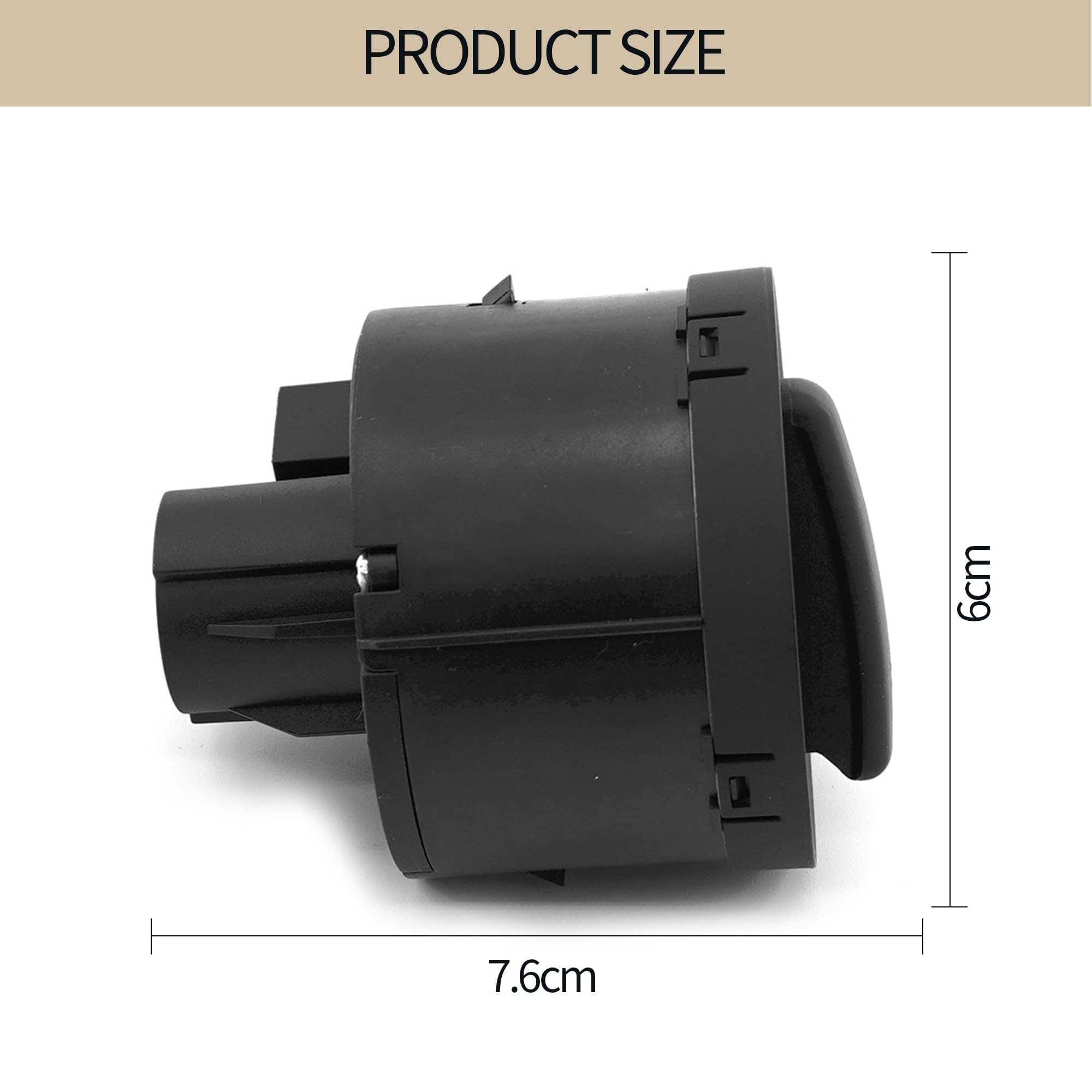 Interruttore fendinebbia 1K0941431B ricambio VW Golf V Golf 5 Jetta Tiguan Caddy czarny
