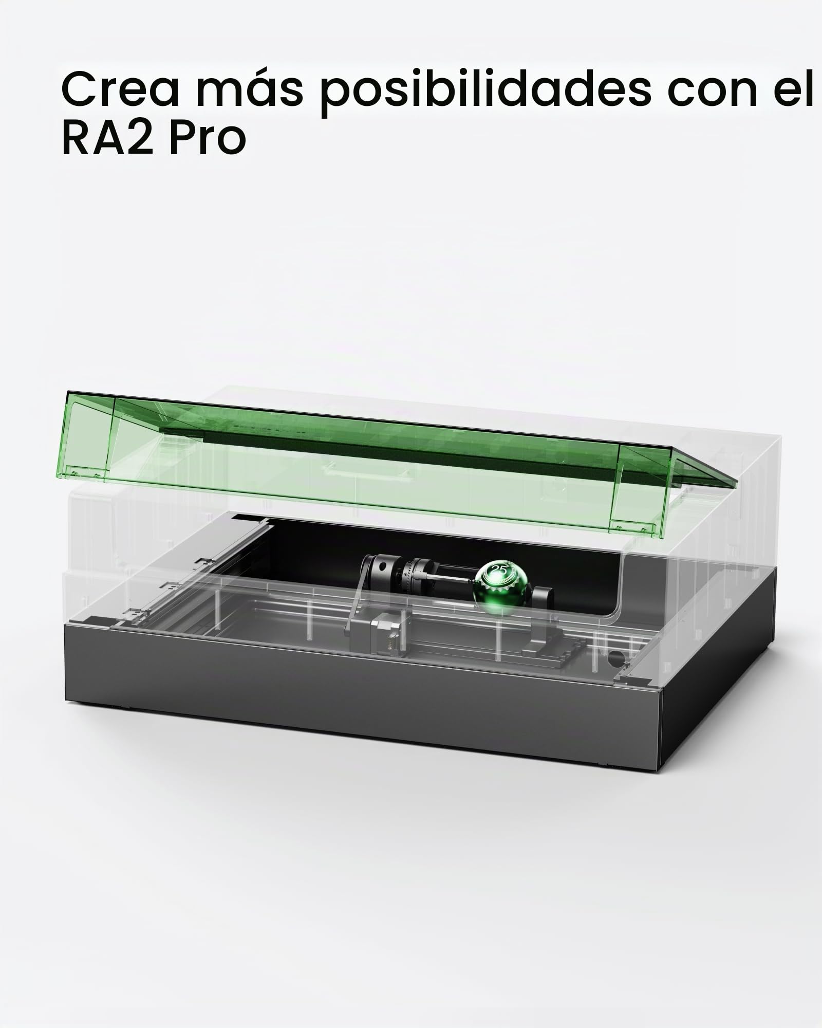 xTool S1 Riser para Máquina de Grabado Láser S1 con una Altura de Hasta 125 mm, 76,5 x 56,1 x 9,4 cm