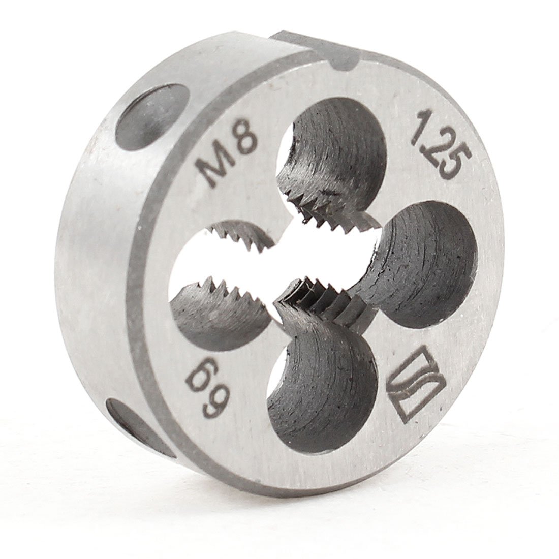 uxcell Steel 25mm Outside Diameter Metric M8 Screw Thread Round Die