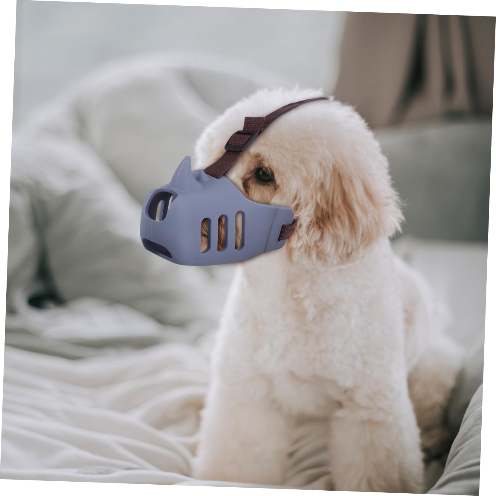 Toyvian Lot de 3 Muselières pour Chiens en Silicone, Anti-Morsure et Anti-aboiement, Ajustables, Confortables, pour Chiens Moyens et Grands