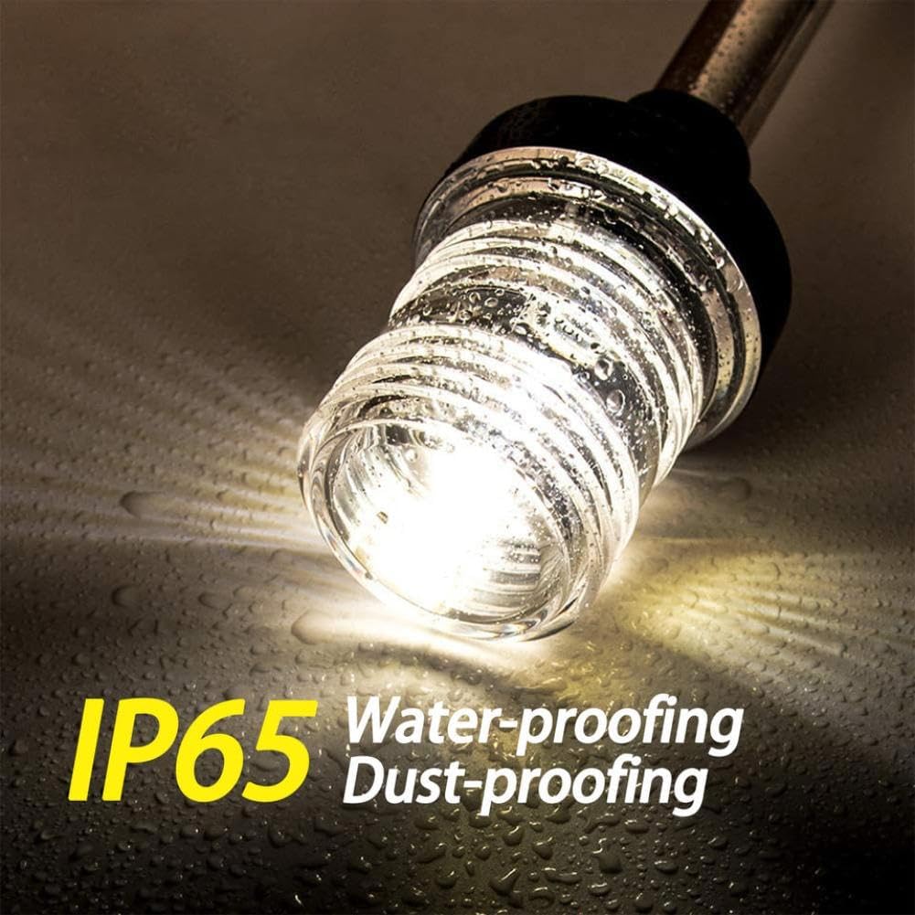 LED Navigation Light 12V 25cm Fold Down Boat Accessory Compatible With Marine Yacht